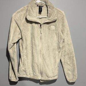 The North Face Women's Cream Plush Full-Zip Teddy Fleece Jacket
